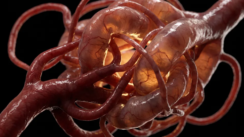 Fig. 01 — Nidus arteriovenoso · ilustração